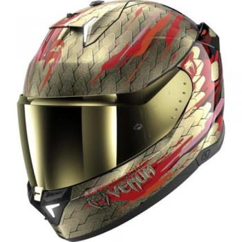Casco Integral Shark Skwal i3 Venum Negro-Rojo-Dorado XL
