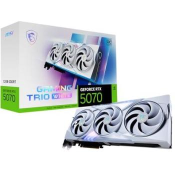 MSI GeForce RTX 5070 12GB GAMING TRIO OC Graphics Card - White, GDDR7, PCI-Express Gen 5, DLSS4