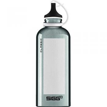 Sigg Botella Classic Accent, Trinkflasche Classic Accent, Blanco, 0,6 litros