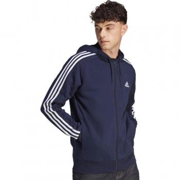 adidas Essentials 3-Stripes Full-Zip Hoodie Men - Dark Blue