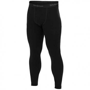 Pantalones Largos Térmicos Woolpower Lite para Hombre en Color Negro, Tamaño XL