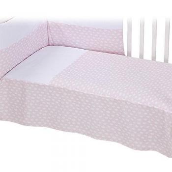 Bolín Bolón Nubi - Edredón para cuna, 80 x 130 cm, color rosa