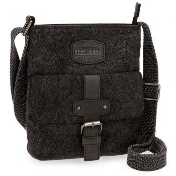 Pepe Jeans Horse Bandolera Negro 17x22x4 cms Lona