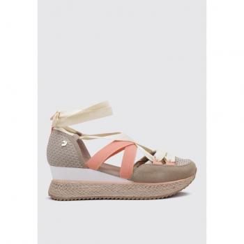 SNEAKER ABIERTAS CON CUÑA PARA MUJER BEIGE GIOSEPPO TOTNES 38