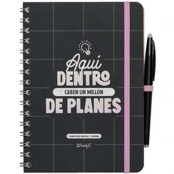 Planificador Mr. Wonderful con hojas borrables Aquí dentro caben un millón de planes