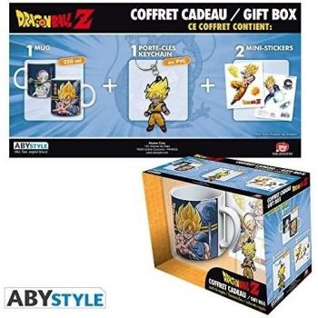 KIT TAZA + LLAVERO + STICKER DRAGON BALL Z