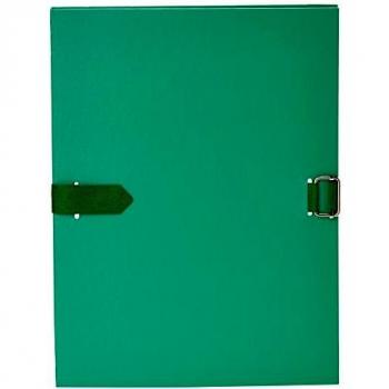 Carpeta extensible de polipropileno con solapa y cierre de sangle, color verde, tamaño A4 (24x32 cm) - Pack de 10 unidades