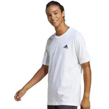 adidas Essentials Single Jersey Embroidered Small Logo T-Shirt Men White