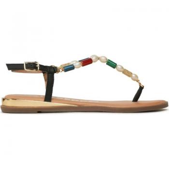 Gioseppo Sandalias Mujer Multicolor con Piedras y Perlas, Mini Cuña y Plantilla Acolchada