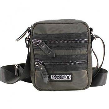 Coronel Tapiocca Mini City Bolso Bandolera Hombre Caqui, 26x17 cm
