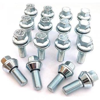 Llantas de aleación pernos para muñecos variable PCD, chapado en Zinc M12 x 1,25 