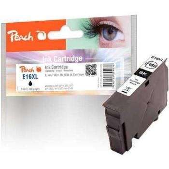 Cartucho de tinta negro XL Peach compatible con Epson No. 16XL bk para impresoras WorkForce WF-2010, WF-2500, WF-2510 y WF-2520