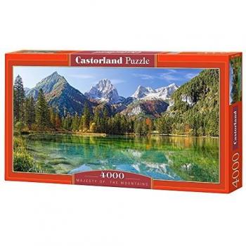 Castorland C-400065-2 Hobby Panoramic Majesty of The Mountains Jigsaw Puzzle, 4000 Pieces Set, Multicolor