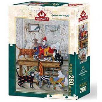 Puzzle Art Gatos Coloridos - 260 Piezas