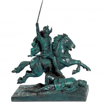 Estatuilla Vercingétorix a caballo por Frédéric Auguste Bartholdi 17 cm
