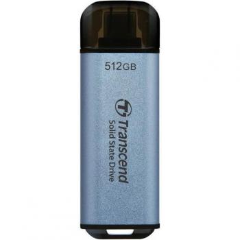 Transcend ESD300C - SSD Externo Portátil 512 GB - USB 3.2 Gen 2x1 - Azul