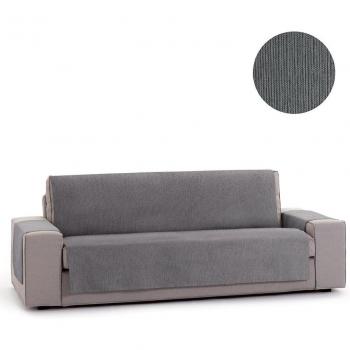 Protector Cubre Sofá Funda de Sofa Adaptable modelo Chenilla, Cubresofá Elite 2 Plazas, Protector Funda Sofa. Cubresofa. Chenilla Lisa. Diseño Elite. Color Gris. 2 Plazas