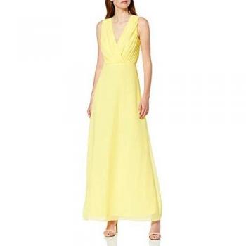 Vila Clothes Vialli S/l Maxi Dress/DC Vestido, Amarillo