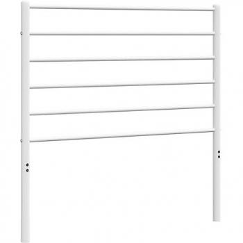 vidaXL Metal Headboard White 100 cm