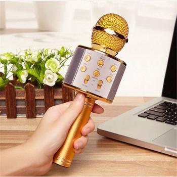 Micrófono inalámbrico portátil Bluetooth para Karaoke Q6PD