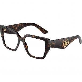 Dolce & Gabbana DG3373 Col. 502 Women's Eyeglasses Tortoiseshell Size 53 (Frame Only) - Blue Light Block Available
