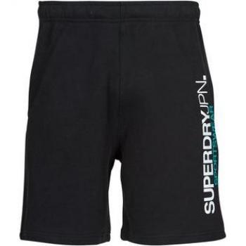 Pantalones Cortos Deportivos Superdry Sportswear Logo Loose Negro - Talla M