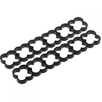 Alphacool Eiskamm Alu X24 Cable Management Clips - 4mm Black - 2 Pieces