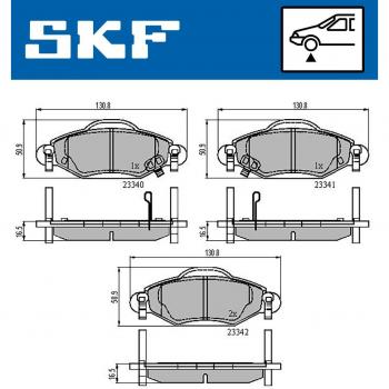 Pastillas de freno SKF VKBP 80383 A