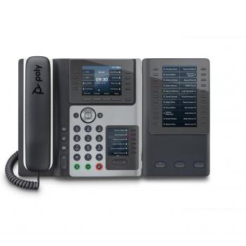 Poly Edge E450 PoE-enabled IP Phone with Caller ID and Three-way Calling