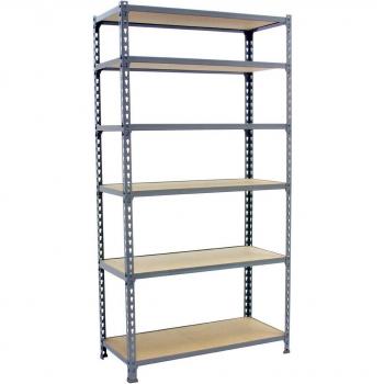 Estantería MADERCLICK MEGAPLUS 6/500 2500 GRIS/MADERA