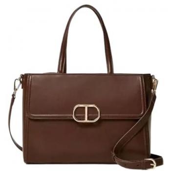 Twinset Coffee Chocolate Tote Bag for Women - One Size Stylish Design