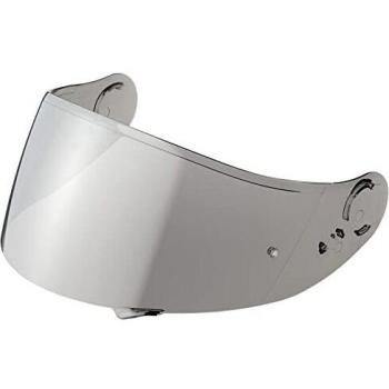 Shoei Visera CNS de 1 apto para Neotech y GT de Air, mujer hombre, Shoei Visi, plateado - espejo