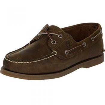 Timberland Classic Brown 2-Eye Boat Shoes for Men, Size 8 US (EU 42)