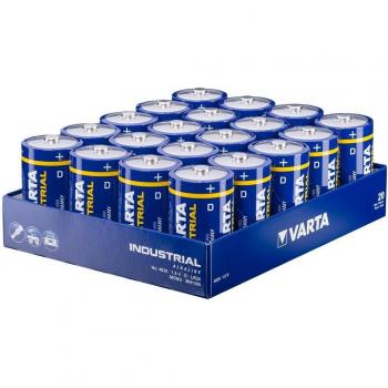 VARTA Industrial Alcalina LR20 D Baterías (Paquete de 20 unidades)