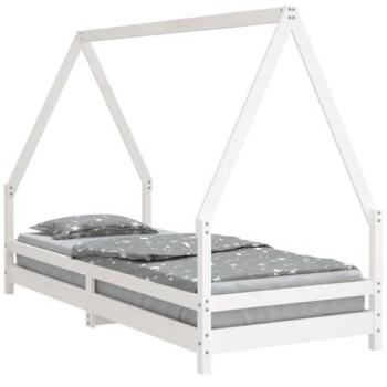 Estructura de cama para niños madera de pino blanco 80x200 cm