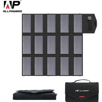 ALLPOWERS 100W Foldable Portable Solar Panel Charger for Battery, Laptop, and Mobile Devices