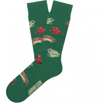 Calcetines Jimmy Lion Frogs verde rojo - L