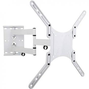 Soporte de Pared Ultra Slim Techly para TV LCD/LED 23-55 (45 kg, Inclinable y Giratorio, Blanco)