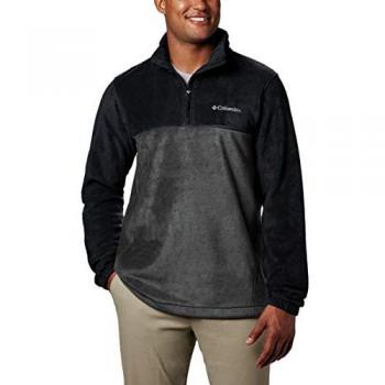 Forro Polar Columbia Steens Mountain™ Con Media Cremallera Negro para Hombre (Tamaño L)