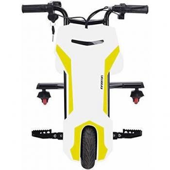 Triciclo ELECTRICO Crazy Bike Sup INFINITON Blanco-Amarillo