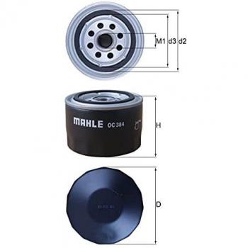 Mahle Filter OC384 Filtro De Aceite