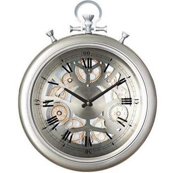 Reloj de Pared Gousset Mecanismo 50 cm Plateado Atmosphera