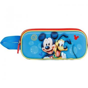 Estuche Portatodo 3D Mickey y Pluto Disney