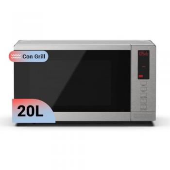 Microondas Universal Blue 20L con Grill de Acero Inoxidable y 800W de Potencia