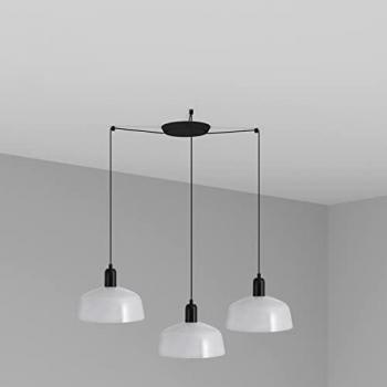 Lámpara Colgante Tatawin M de 3 Luces en Blanco