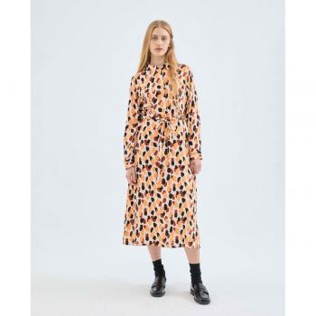 Vestido Midi Camisero Estampado de Lunares de Compañía Fantástica