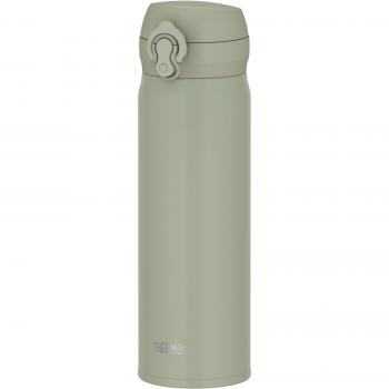 Safe Vacuum Insulated Olive Thermos with Removable Spout, Lightweight Stainless Steel Bottle/Mug, 500ml, Green - Dishwasher Safe Model