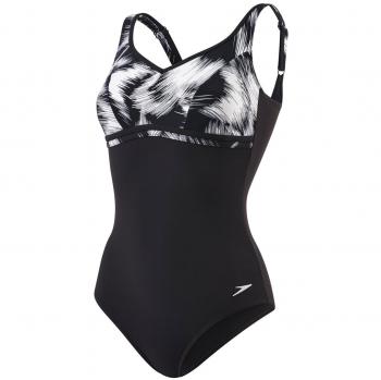 Speedo Contourluxe Printed, Bañador 1 Pieza para Mujer, Multicolor