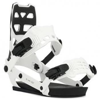 Ride A8 White M - Fijaciones de snowboard, modelo A-8, para hombre