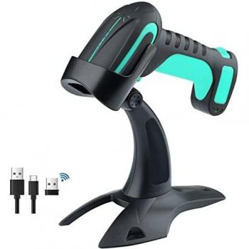 Tera Pro Lector de código de Barras QR de Calidad Industrial 2D Inalámbrico 1D Escáner de Mano 2.4G Inalámbrico + Bluetooth Excelente Resistencia a caídas